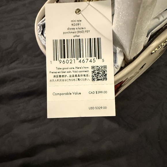 Kate Spade White Mini Bag with Mickey and Minnie Design - Picture 9 of 9